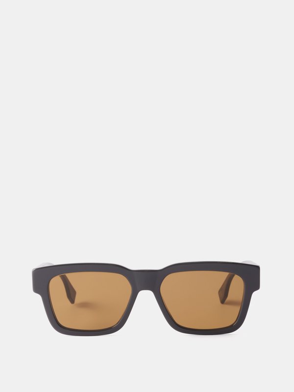 Fendi Eyewear (Fendi) O’Lock rectangular acetate sunglasses