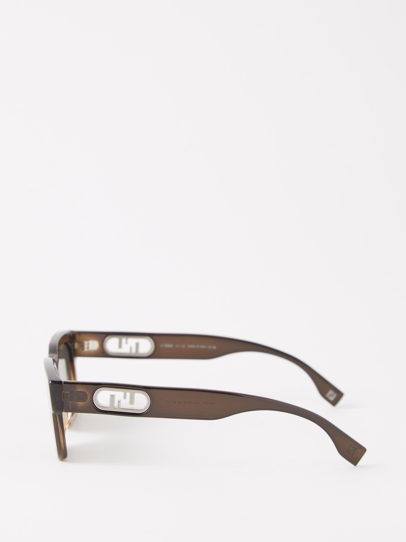 Fendi O'Lock - Gradient brown acetate sunglasses