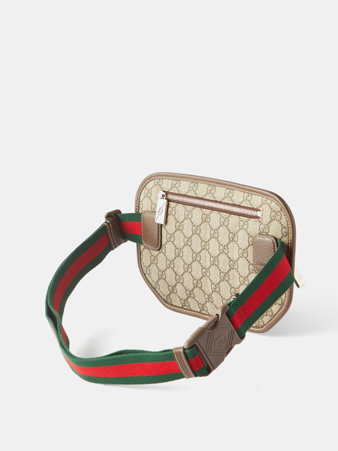 Beige brown Jumbo-GG ripstop belt bag, Gucci