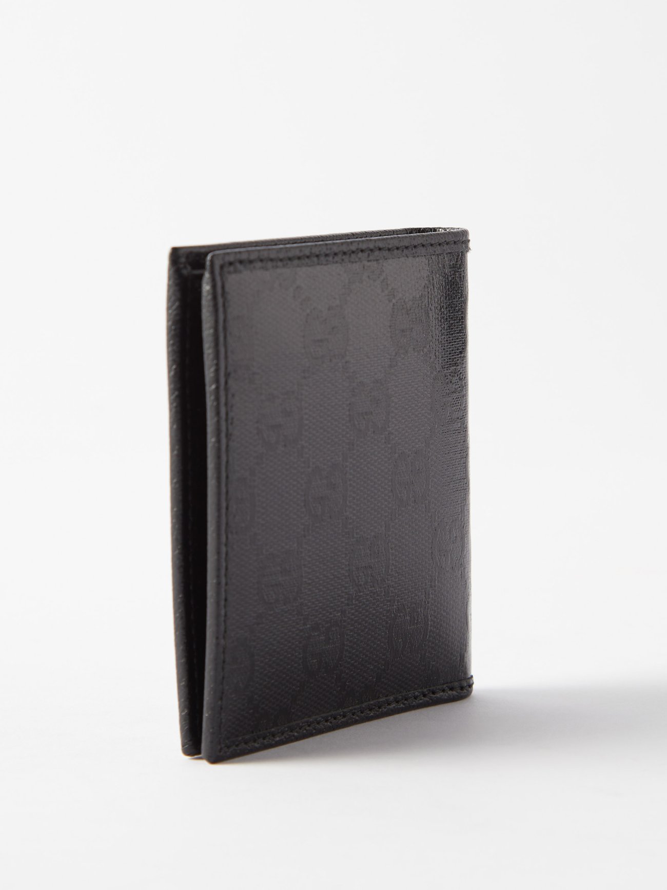 Gucci - GG Leather Bi-Fold Wallet - Mens - Black