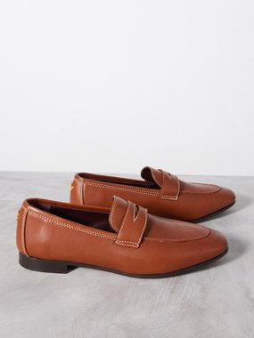Bougeotte Flâneur leather penny loafers