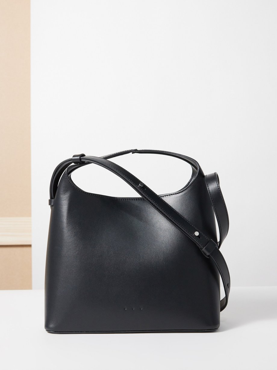 Black Sac mini leather cross-body bag | Aesther Ekme | MATCHES UK