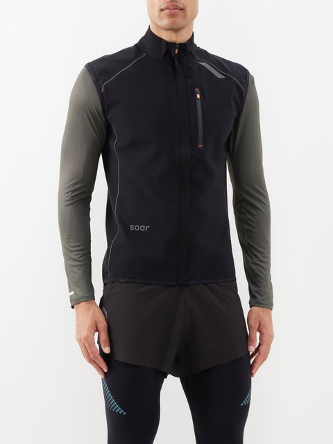 Mens On Running black Technical Gilet