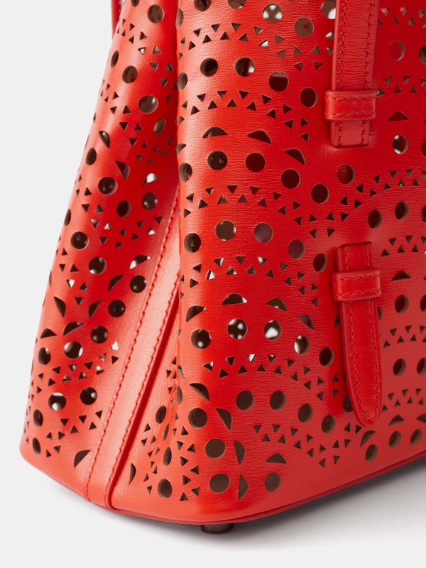 ALAÏA Mina small perforated-leather shoulder bag
