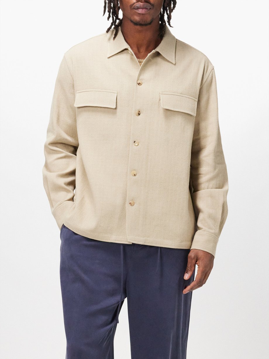 Le17septembre Homme (Le17Septembre Homme) Flap-pocket cotton overshirt