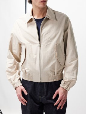 Le17septembre Homme Le17Septembre Homme Cotton-blend faille bomber jacket