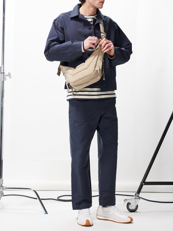 Le17septembre Homme (Le17Septembre Homme) Buckle-fastening cotton-blend trousers