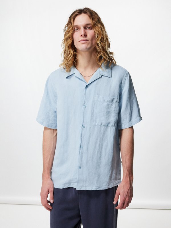 NN.07 Julio linen short-sleeved shirt