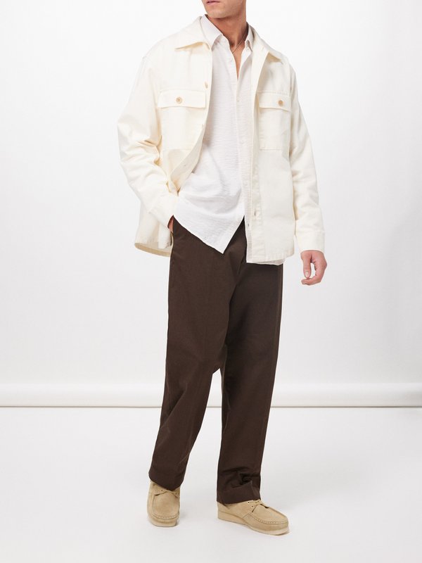 NN.07 Paw organic cotton-blend twill trousers