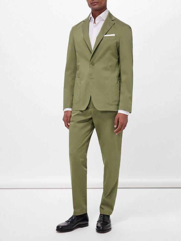 BOSS Hanry cotton-blend suit jacket