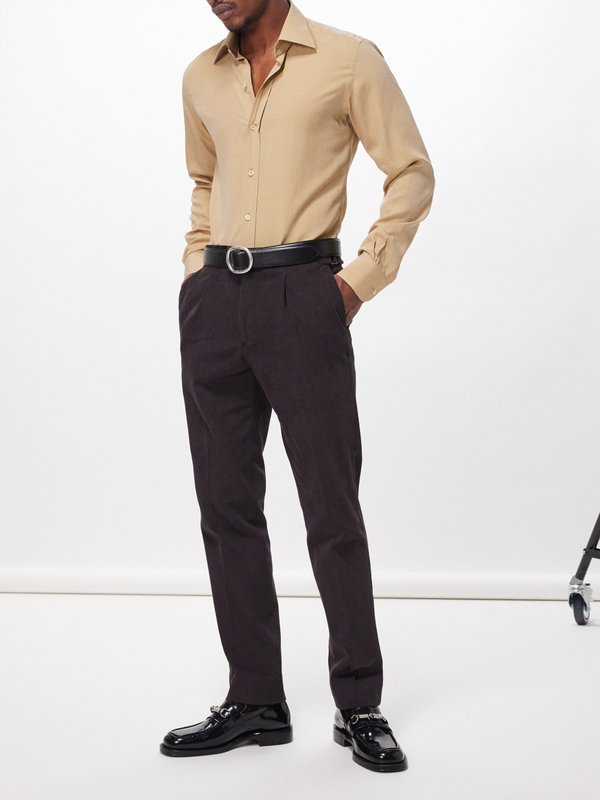 Tom Ford Point-collar lyocell-blend shirt
