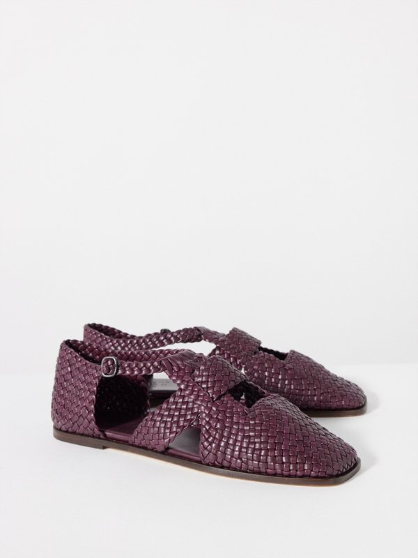 HEREU (Hereu) Serra braided-leather flat sandals
