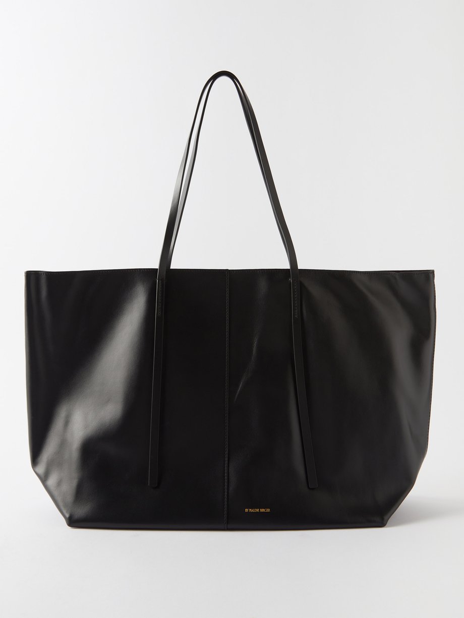 By Malene Birger Black Abilla leather tote bag | 매치스패션, 모던 럭셔리 온라인 쇼핑