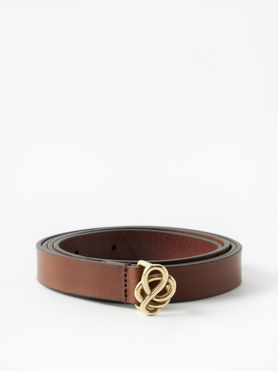 Brown Ouma leather belt | By Malene Birger | MATCHESFASHION UK