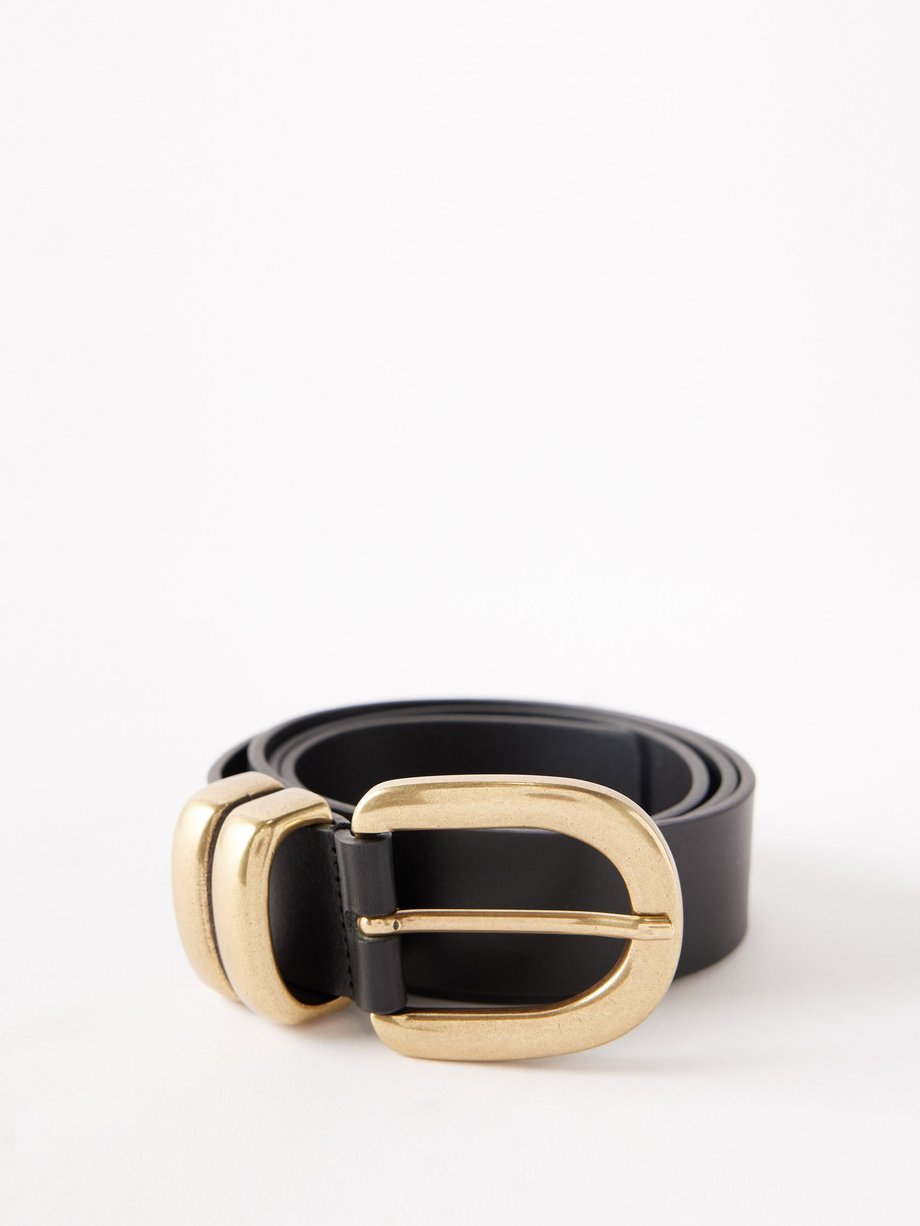 Black Zoira leather belt | By Malene Birger | MATCHESFASHION UK