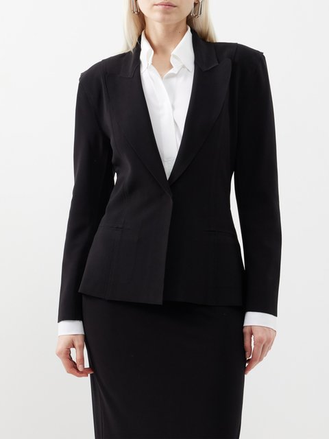 Women's Black Twill Suit