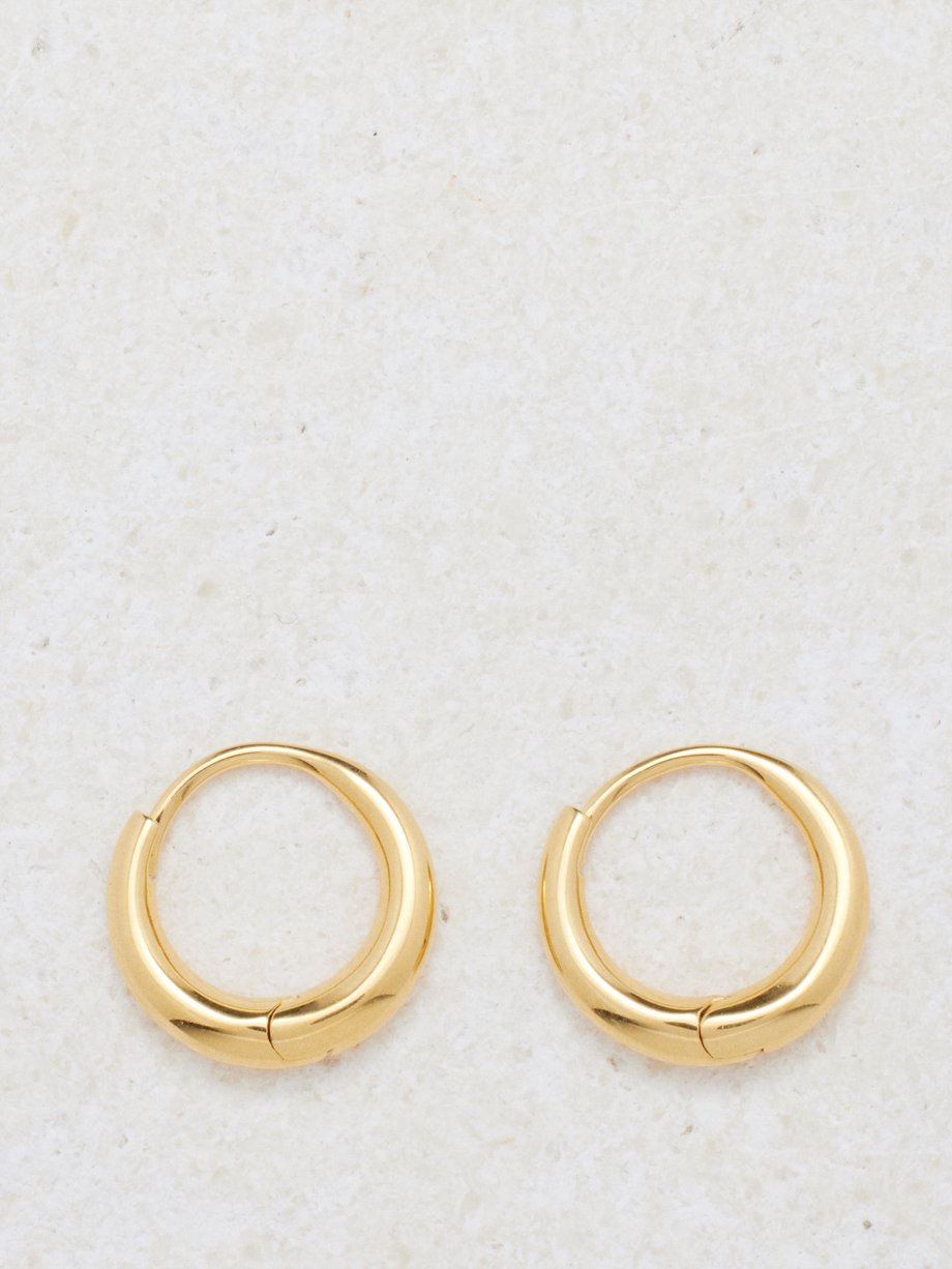Sophie Buhai Nouveau large 18kt gold-vermeil hoop earrings