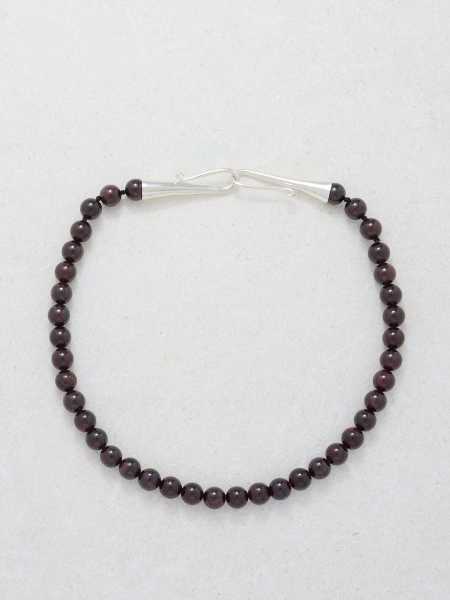 Kay Outlet Garnet Necklace Diamond Accent Sterling Silver | Hamilton Place