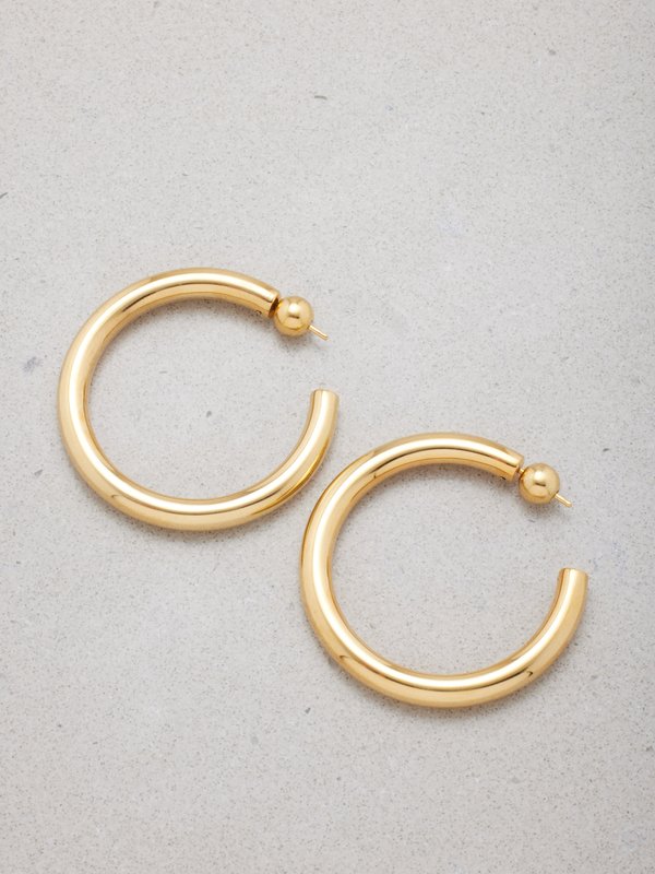 Sophie Buhai Everyday medium 18kt gold-vermeil hoop earrings