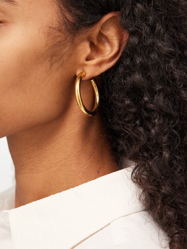 Sophie Buhai Everyday medium 18kt gold-vermeil hoop earrings