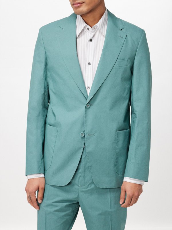Officine Générale Arthus organic-cotton poplin suit jacket