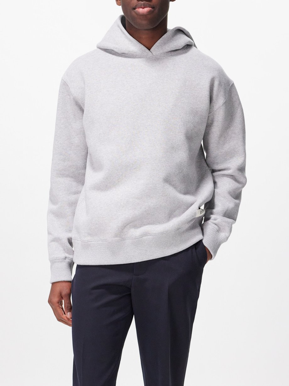 Róhe Hooded cotton-blend sweatshirt