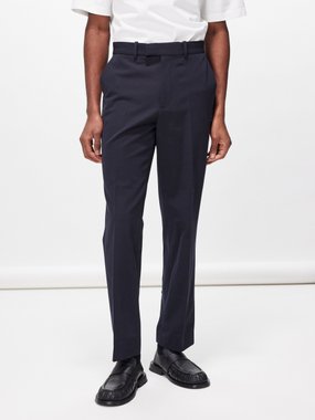 Róhe Pressed-front twill tailored trousers