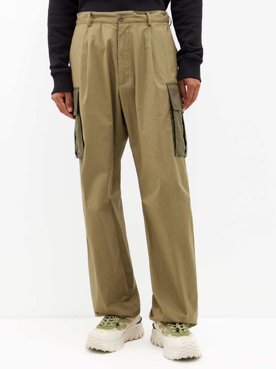 Wood Wood | Stanley Cotton-canvas Cargo Trousers | Mens | Black |  MILANSTYLE.COM