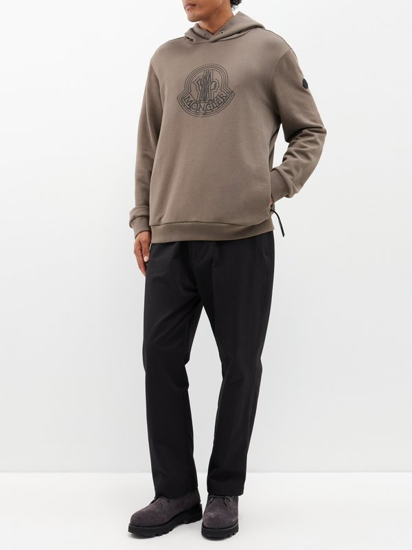 Moncler Logo-print cotton-jersey hoodie