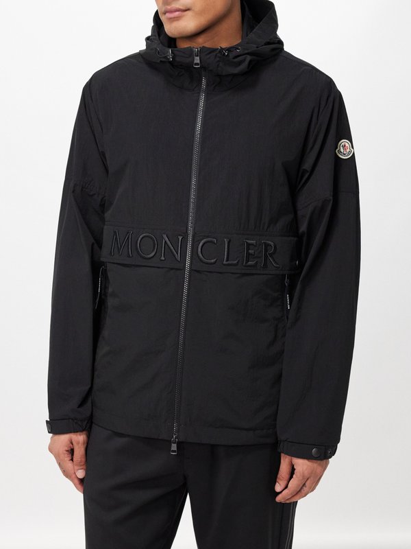 Moncler Joly logo-embroidered nylon hooded jacket