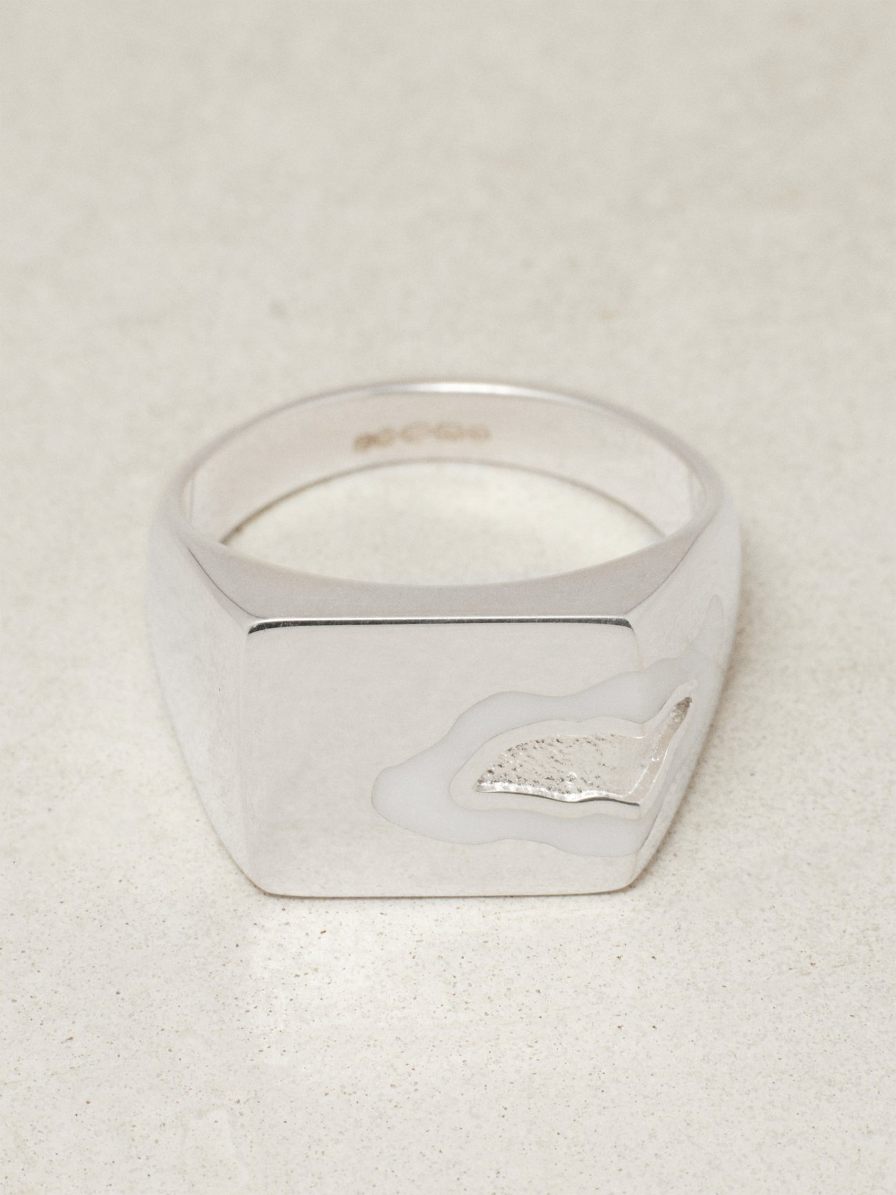 Silver Island sterling-silver signet ring | Ellie Mercer | MATCHES UK