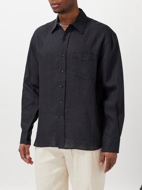 Commas Long-sleeved linen shirt