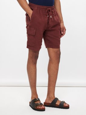 Vilebrequin Flap-pocket linen shorts
