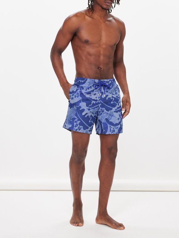 Vilebrequin Moorea wave-print swim shorts