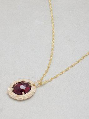 Bleue Burnham Bound Willow sapphire & 9kt gold necklace
