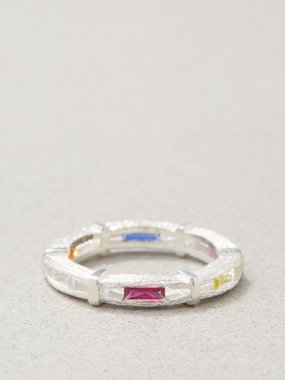 Bleue Burnham Bound Oak sapphire & sterling-silver ring