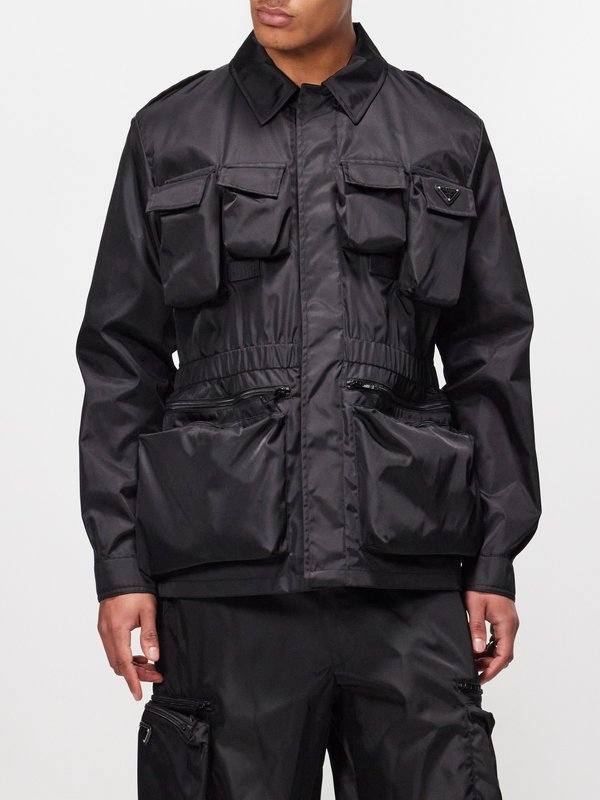 Prada Cargo-pocket Re-Nylon field jacket