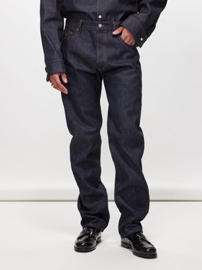 Prada Contrast-stitch straight-leg jeans