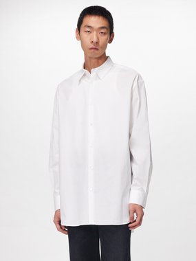 Nili Lotan Rock cotton-poplin oversized shirt