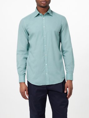 Massimo Alba Genova cotton-poplin shirt