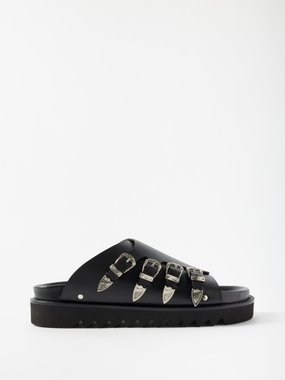 Toga Virilis Buckled-strap leather sandals