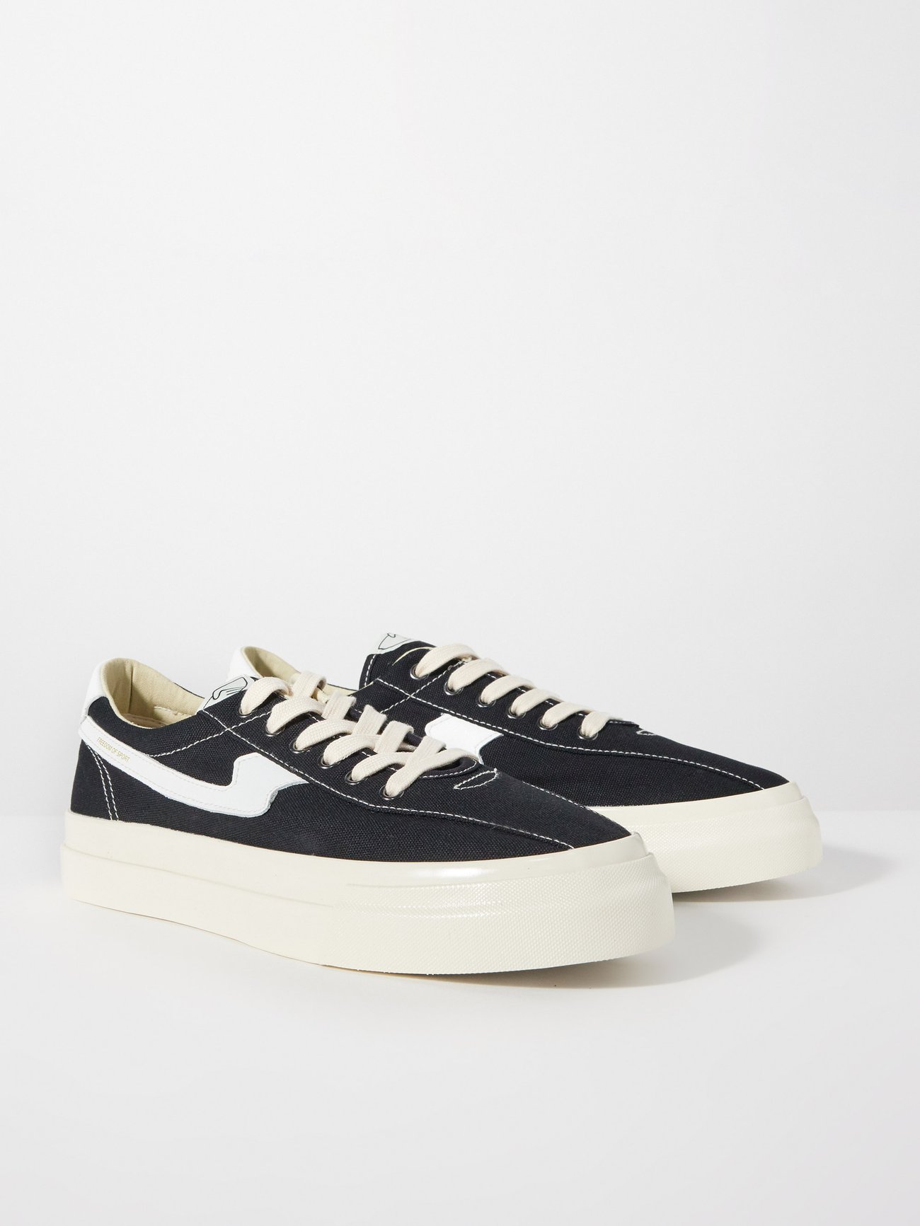 Black Dellow S-Strike canvas trainers | Stepney Workers Club