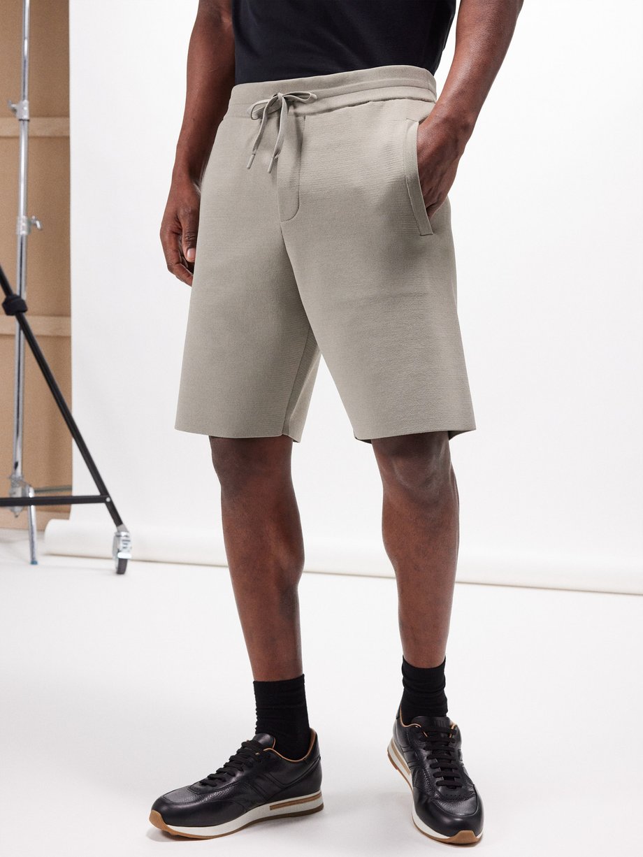 AlphaTauri Posos technical-knit drawstring shorts