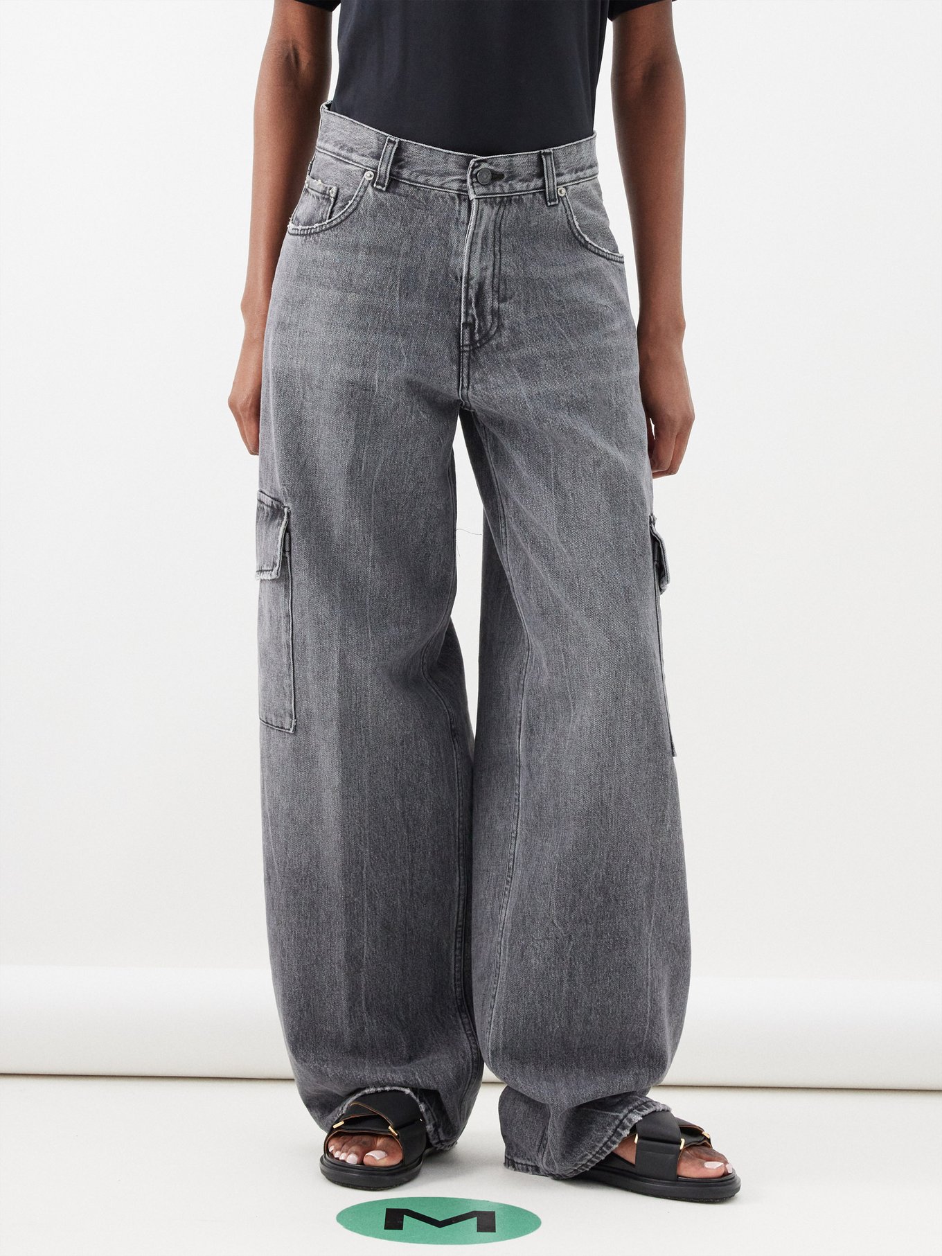 Bethany cargo wide-leg jeans | Haikure