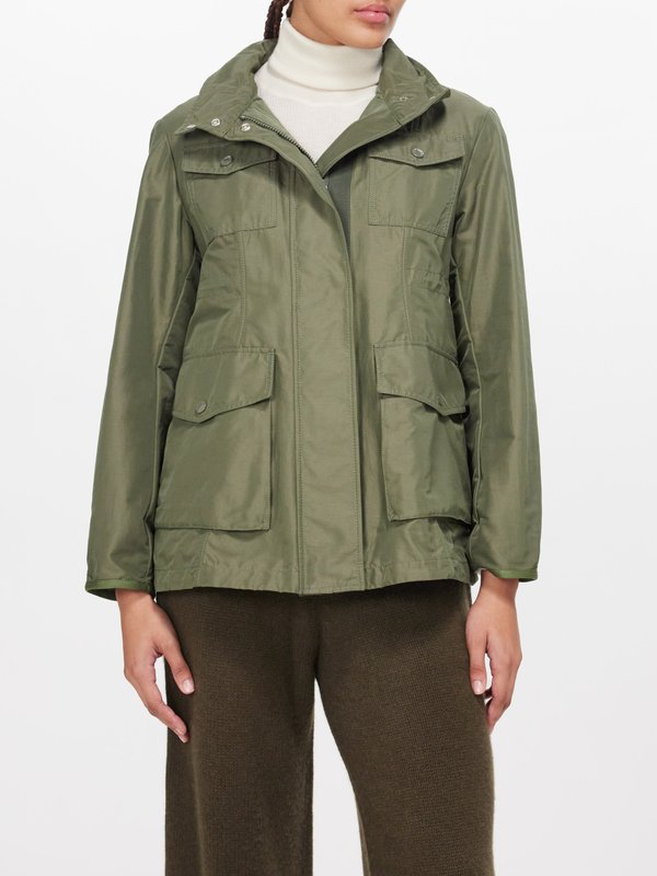 Moncler Ilo cotton-blend taffeta hooded field jacket