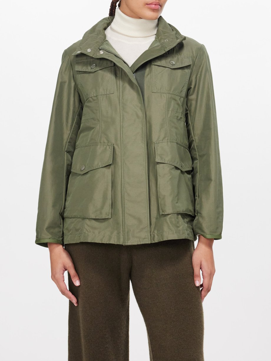 Moncler Ilo cotton-blend taffeta hooded field jacket