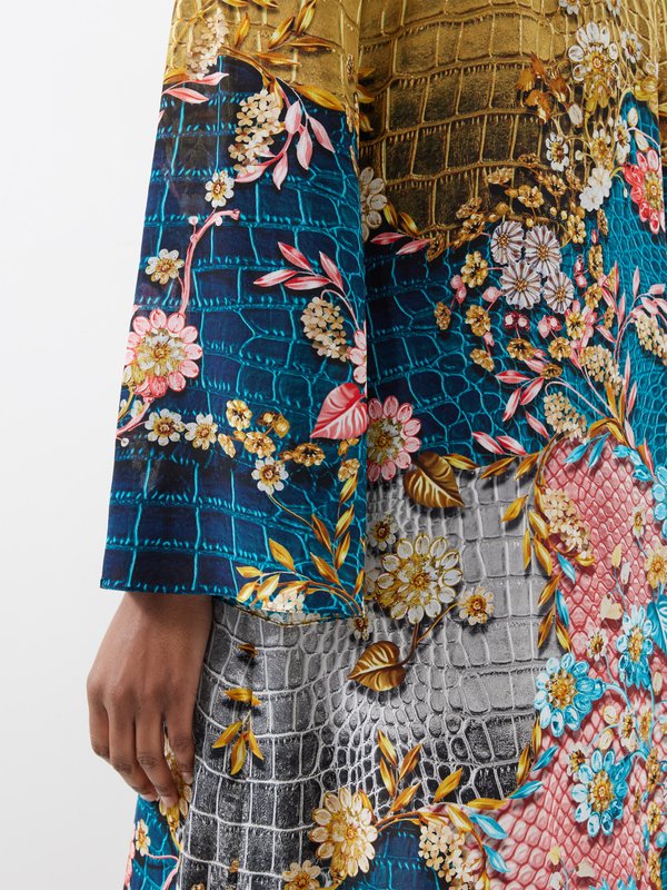 Mary Katrantzou Collins floral-print silk-crepe de Chine dress