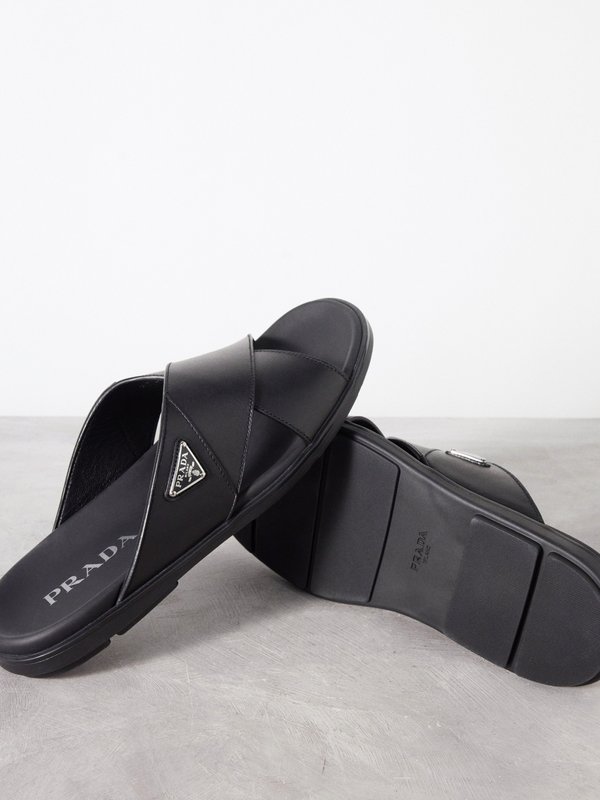 Prada criss deals cross sandals