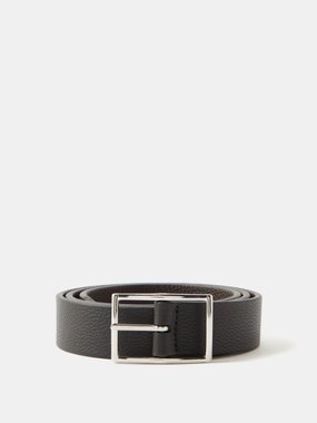 Anderson's Reversible grained-leather belt