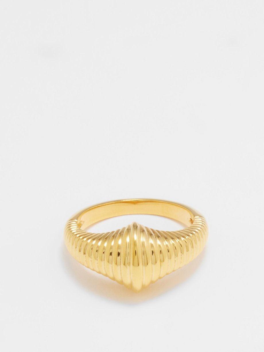 Daphine Tara 18kt gold-plated ring